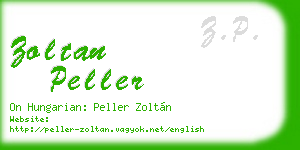 zoltan peller business card